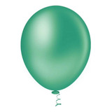 Balao 9 Liso Redondo Granfesta Verde 50un Pic Pic