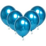 Balão Bexiga Alumínio Metalizado Pequeno Azul