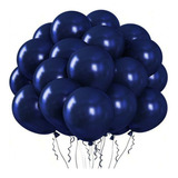 Balão Bexiga Azul Naval Tamanho 5 Happy Day C/50 Unidades