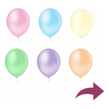 Balão Bexiga Candy Color 5 Polegadas