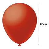Balão Bexiga Liso 5 Polegadas Redondo 50 Unidades Festball Cor Liso Vermelho