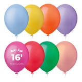 Balão Bexiga Liso Decoração Festa 16