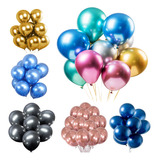 Balão Bexiga Metalizado 25 Unidades - N°9 - Diversas Cores