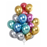 Balão Bexiga Metalizado Colorido - Látex