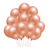 Balão Bexiga Metalizado Rose Gold -