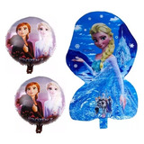 Balão Festa Princesa Frozen E Anna P/decoração/redondo C/3un