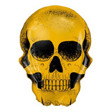 Balão Metalizado Crânio Caveira Halloween 55x75