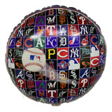 Balão Metalizado Times De Baseball - (45 Cm)