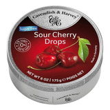Balas Frutas Zero Açucar Sour Cherry Cavendish Drops 175gr