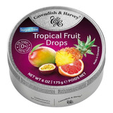 Balas Frutas Zero Açucar Tropical Fruit Cavendish Drops 175g