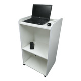 Balcão Box Básico Para Computador Notebook Mdf Branco 60cm L