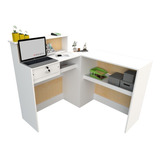 Balcão Caixa L M5 Atendimento Recepção Mdf (loja Vallet)