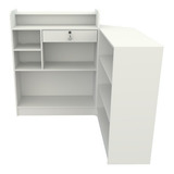 Balcão Caixa L M5 Atendimento Recepção Mdf (loja Vallet)