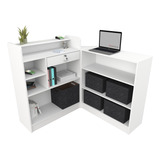 Balcão Caixa L M5 Atendimento Recepção Mdf (loja Vallet)