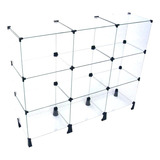 Balcão De Atendimento Modulado Em Vidro 30x40-1,20x1,00x0,30