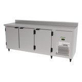 Balcão De Serviço 3 Portas Com Encosto 2,00m Inox Kofisa