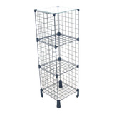 Balcão Estante Aramado Com Tampo De Vidro 0,30 X 1,00 X 0,30