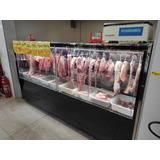 Balcão Expositor Frigorifico Açougue Carne Ar Forçado, Estilo De Vidro Reto 220v