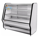 Balcão Expositor Refrigerado Top Tampo Inox 2 Placas Preto