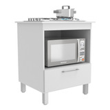 Balcão Para Cooktop 4 Bocas 1 Porta Iara J Carvalho
