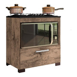 Balcão Para Cooktop 4 Bocas Com Porta Basculante Brienza