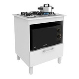 Balcão Para Cooktop 4 Bocas Com Porta Basculante J Fb