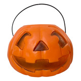 Balde Abóbora Grande Guloseimas Decoração Halloween Promoção