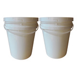 Balde Branco 10lts P/ Lenço Umedecido-2 Pçs