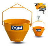 Balde Caçamba Aço 50 Lt P/ Guincho Talha Da Csm / Menegotti