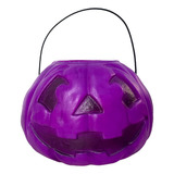 Balde De Abóbora Grande Roxo Guloseimas Decoração Halloween