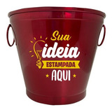 Balde De Gelo Colorido Personalizado 6lt