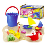 Balde De Praia Infantil Kit C/
