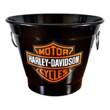 Balde Festa Para Gelo E Bebidas Harley Davidson 6 Litros Cor Preto Harley-davidson