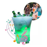 Balde Gelo Rgb Caixa De Som 20w Integrada Bluetooth 5 Litros