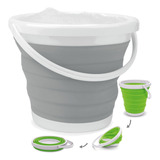 Balde Retrátil 5 Litros Flexível Dobrável Silicone C/ Alça