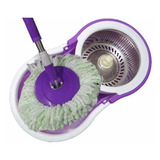 Balde Spin Mop 360 Centrifuga 2 Esfregão Refil Cesto Inox 