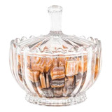 Baleiro Bomboniere De Vidro Taça Pote Chocolate Balas 900ml