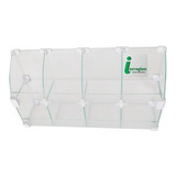 Baleiro De Vidro 0,50 X 0,30 X 0,15 Conectivos Cor Branco Cor Vidro Transparente