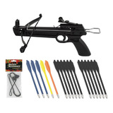Balestra 50 Libras 37m/s + Kit Corda Extra + 12 Setas Flecha