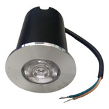 Balizador Spot Led Embutir Chão Piso Jardim 1w Quente Bivolt