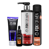 Balm Fox For Men Premium + Óleo + Shaving + Shampoo 3x1 
