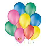 Balões 09 Liso Com 50un Bexigas Sortido 108109650 São Roque