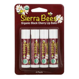 Bálsamos Protetor Labiais 4 Unid Pacote Sierra = Carmex Sabor Cereja Preta