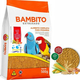 Bambito Ração Biotron Extrusado 500g Ringneck Calopsita 