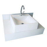  Bancada De Porcelanato Branco 60x40cm