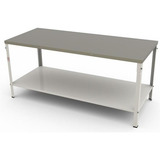 Bancada Mesa Padaria Central M190 Braesi Tampo Inox 190 X 90