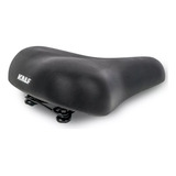 Banco 2 Mola Bike Selim Kalf Barra Confort Tradicional Macio Comprimento 260 Mm Cor Preto Largura 200 Mm