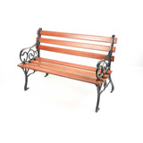 Banco De Jardim Madeira E Ferro - Francês 115cm Namoradeira