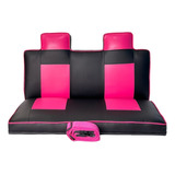 Banco De Mini Buggy Preto Com Rosa+ Cinto De Segurança
