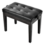 Banco Para Piano C/ Regulagem Banqueta Luxo Sonata 212 Preto